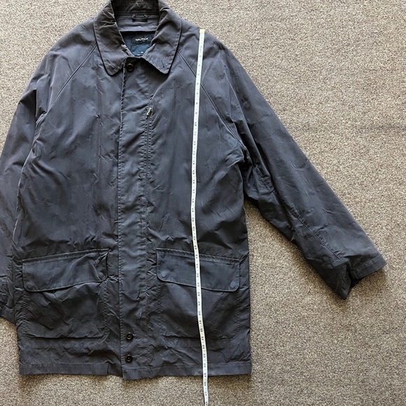 Nautica Anorak Parka Jacket Mens XL Removable Lining Grey Blue Cold Weather Coat - Picture 11 of 16
